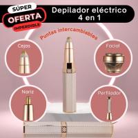 SANDALFON Maquinilla de Afeitar para Cejas Eléctrica 4 en 1, 4 cabezales de corte Recortadora de Vello Nasal, Depilación Facial para Mujeres  y removedor de Cabello, Brazos, Piernas, Cuerpo, Lavable Recargables Carga usb Seguro y sin Dolor - details 0