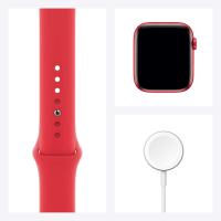 Apple Watch Series 6 (GPS, 44 mm) - Caja de aluminio con correa deportiva roja (renovada) - details 1