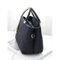 Bolso cruzado moderno y minimalista, bolso con patrón de bordado geométrico, mochila de lujo de alta gama - details 1