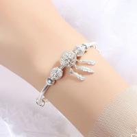 Brazalete de plata de ley 925 de tamaño ajustable, atrapasueños, borla, pluma, cuentas redondas, pulsera, joyería para mujer, boda - details 2