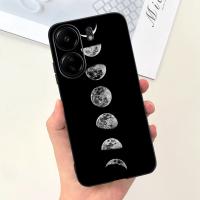 Funda trasera para Xiaomi Poco C65, cubierta suave de silicona líquida mate con estampado de dibujos animados de flores, protección a prueba de golpes - details 31