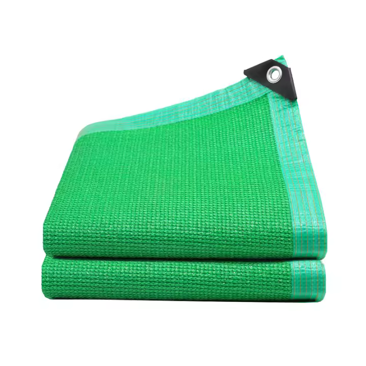 Red de sombra perforada verde, tela fácil de colgar, protección UV, protección solar transpirable, pérgola de jardín - 1