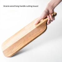 Tablas de cortar de madera gruesas, herramientas de cocina antimoho, tabla de charcutería con mango, tabla de queso de madera para platos de pan y fruta - details 9