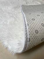 Alfombra de Peluche Blanca para Decoración de Sala de Estar Alfombra Gruesa para Dormitorio Alfombra Suave Antideslizante para Piso Alfombra de Tamaño Grande para Salón - details 4