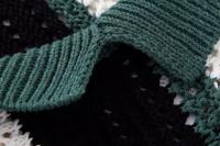 Moda Mujer primavera manga corta suelta cuello Polo tejido a rayas suéter cárdigan Chic Mujer abrigo de punto suave Mujer - details 8