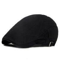 Gorras de algodón ajustables para hombre y mujer, Boina informal plana de hiedra, suave, Color sólido, para conducir, sombreros de sol grises - details 1