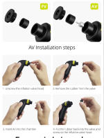 RRSKIT-miniinflador eléctrico ultraligero para bicicleta, bomba portátil de carga rápida, accesorios para bicicleta - details 5