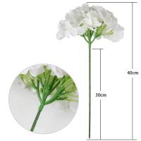 6PCS Flores de Seda de Hydrangea Diseño de Centro de Boda DIY para Decoración de Fiesta en Casa - details 1