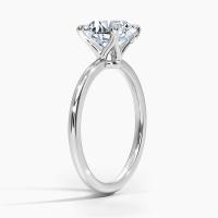 Anillo de Moissanita de Alta Calidad para Mujeres en Oro Amarillo/Blanco 9mm Corte Redondo D/VVS1 Anillo Solitario para Compromiso y Boda - details 5