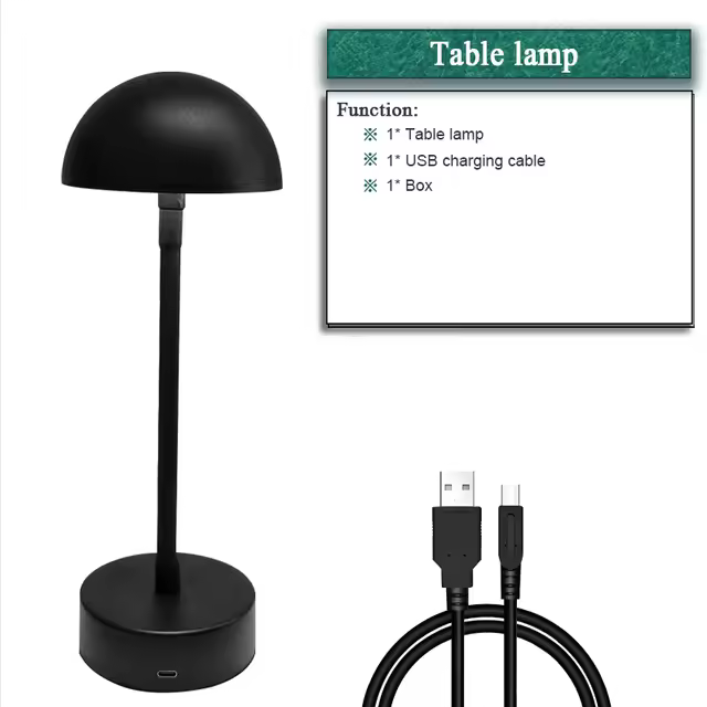 Lámpara de Mesita LED Recargable Ideal para Dormitorio Iluminación y Decoración Novedosa - 1