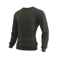 Suéter de punto para hombre, camiseta informal de manga larga con cuello redondo y ajuste holgado - details 19