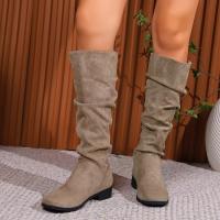Botas largas informales para mujer, zapatos planos a la moda - details 4