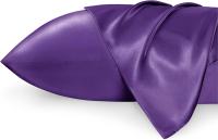 Bedsure-funda de almohada de satén para pelo y piel, sedosa, con cierre de sobre, Similar a fundas de almohada de seda - details 3