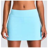 Falda deportiva de yoga con corte en A, pantalones cortos, ropa deportiva de tenis de golf ajustada para mujer - details 8