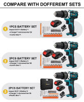 Destornillador Inalámbrico 88VF Mini Taladro Eléctrico de Impacto con Batería de Iones de Litio DC Herramientas Eléctricas - details 4