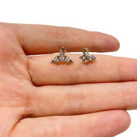 Pendientes G23 de titanio Labret para mujer, aretes de circonita pavimentada para el cartílago de la oreja, Tragus, hélice, Anillo para el labio, Piercing para el cuerpo, joyería Unisex - details 7