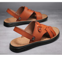 Sandalias de verano para hombre, nuevas, transpirables, de suela blanda, para playa, estilo británico, de talla grande - details 5