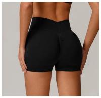 Pantalones cortos de yoga de cintura alta sin costuras, pantalones deportivos para apretar la cintura y levantar la cadera, usados ​​como pantalones cortos para correr - details 17