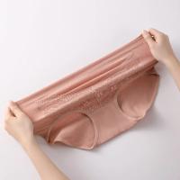 Bragas de encaje de algodón de cintura alta para mujer, lencería sin costuras de talla grande, ropa interior Sexy Triangular, 3 piezas - details 8