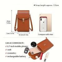 Bolso de Mano Pequeño de Cuero Genuino para Mujer, Bolso Bandolera con 8 Ranuras para Tarjetas, Porta Identificación, Bolsillo con Cremallera, Diseño de Ratán, Piel de Vaca, para Llevar al Hombro, para la Oficina, para Viajar, para Regalo de Cumpleaños - details 3