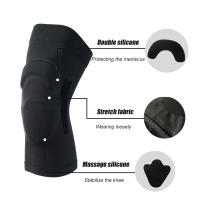 Mangas de compresión de rodilla, soporte de rodilla con almohadillas de Gel para rótula, entrenamiento, correr, levantamiento de pesas, alivio del dolor articular, 1 par - details 1