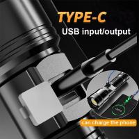 Linterna táctica de largo alcance Linterna LED superbrillante recargable por USB Resistente al agua - details 2