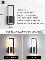 Moderno minimalista de pared interior Led lámparas AC90V-260V habitación dormitorio cabecera Pared de luz para el hogar LED lámpara de pared - details 1