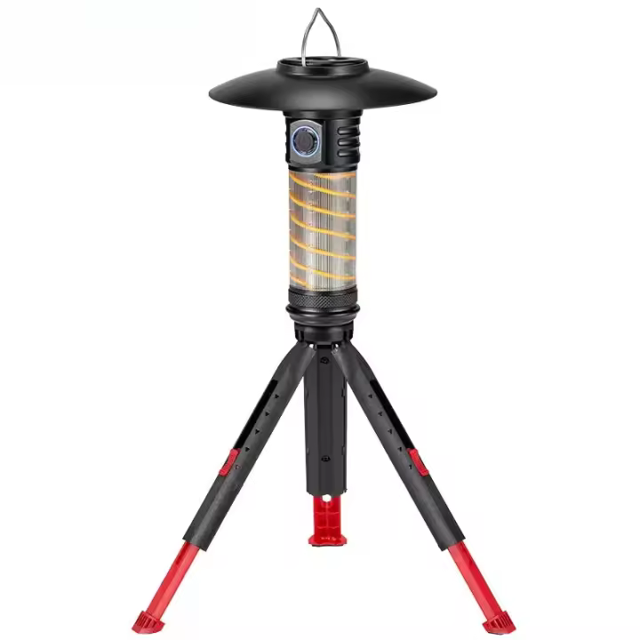 Linterna LED 3 en 1 para exteriores, lámpara de carga tipo C para acampar al aire libre, luz LED de ambiente impermeable de 2000mAh para pesca y exploración - 1