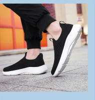 2024 Nueva tendencia deportiva para hombres Zapatos perezosos de un solo paso de malla Flyknit de gran tamaño para primavera/verano para hombres - details 7
