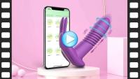 Vibrador de Aguja de Telescópico Giratorio Control Remoto Estimulador de Clítoris y Punto G - details 0