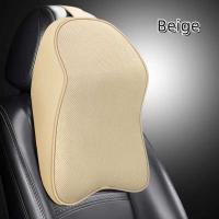 Almohada de Cuero 3D Viscoelástica BUNO Alivio del Dolor de Coche Soporte de Cuello - details 3