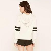 Chándal deportivo informal para mujer con capucha y sudadera negra a rayas y cómodos pantalones de cintura alta talla S-3XL - details 7