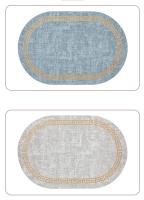 Manta de Plato de Cuero Impresada Térmica Alfombra Antescaldante de Alta Densidad Diseño Ovalado - details 11