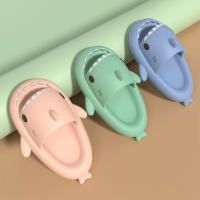 Zapatillas de tiburón con plataforma de 3cm para hombre y mujer, chanclas suaves de EVA, zapatos de dibujos animados, sandalias de playa para verano - details 2