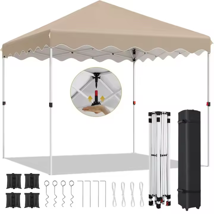 Tenta de Gazebo Instantánea de 3x3M Tu Refugio al Aire Libre Plegable con Bolsa y Sandbags - 1