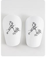 Mini espinillera de entrenamiento de fútbol para niños, almohadilla amortiguadora, tablero de vástago de PU, ligero, resistente al desgaste, Protector de piernas, 1 par - details 8