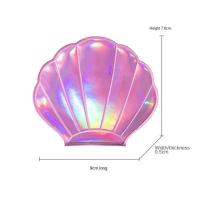 Espejo cosmético de concha colorida, bolsillo plegable portátil de doble cara, accesorios de maquillaje Kawaii - details 5