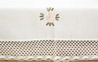 Manteles de lino para piscina antipiscina ENCE huecos de algodón blanco floral europeo, juegos de muebles de TV para bodas - details 7