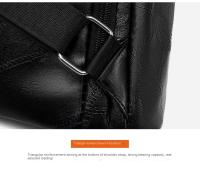 Mochila de Cuero Suave Casual para Mujeres Impermeable, Resistente al Desgaste, Antirrobo con Patrones de Parche Bolsa de Hombro Grande con Lining de Dacron - details 39
