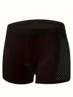 Shorts de Ciclismo Transpirables y de Secado Rápido para Hombres con Acolchado de Silicona, Tela Antidesgarro y Absorbente de Humedad para Deportes al Aire Libre, Senderismo y Entrenamiento - , Shorts de Ciclista - details 8