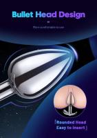 Empaquetado privado Base de ancla de metal sexy Juguete para parejas de adultos al aire libre de acero inoxidable Entrenador de tapón anal para hombre Masturbador anal para adultos - details 2