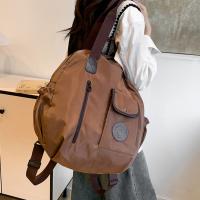 Mochila de nailon para natación de estilo coreano, bolso de hombro de forma redonda de gran capacidad de Color sólido, diseño de nicho, bolsa de Fitness de nailon para exteriores - details 5