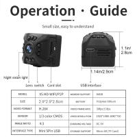 Minicámara de visión nocturna HD con Wifi, videocámara DVR, cámara de vídeo Ultra pequeña, cámaras de seguridad inalámbricas para el hogar - details 5