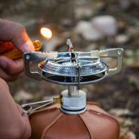 Estufa para acampar al aire libre, mini con bolsa de advertencia, estufa de gas portátil para senderismo, montañismo y pesca - details 3