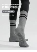 Calcetines de yoga profesionales de silicona antideslizantes para bailar en el suelo, calcetines deportivos informales de algodón a rayas para fitness, gimnasio, entrenamiento, pilates - details 0