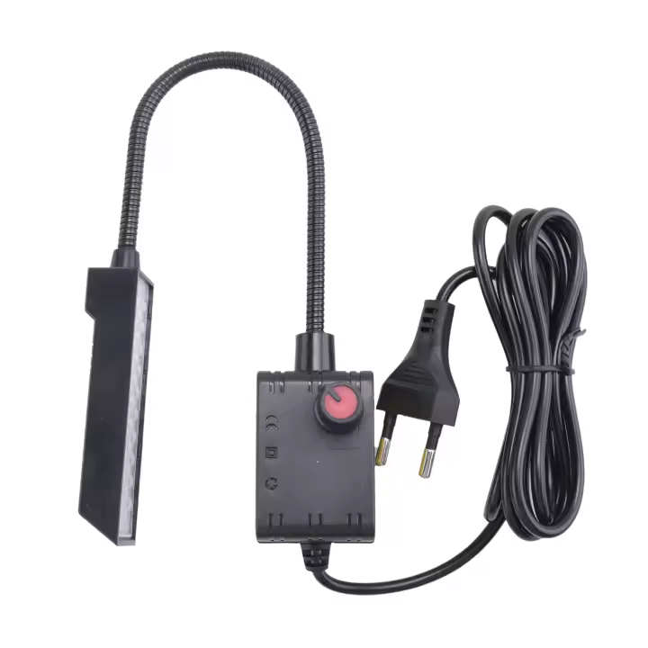 Luz LED regulable para máquina de coser, iluminación para banco de trabajo, prensa de taladro de torno, Lámpara de trabajo de brazo Flexible, enchufe de la UE, 30 LED - 1