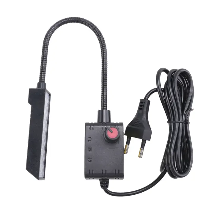 Luz LED regulable para máquina de coser, iluminación para banco de trabajo, prensa de taladro de torno, Lámpara de trabajo de brazo Flexible, enchufe de la UE, 30 LED - 1