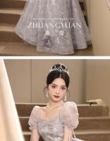 Noche de banquete de alta gama, etiqueta de lujo para adultos, examen artístico, vestido de princesa, vestido de fiesta anual - details 8