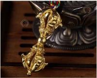 Colgante de cobre puro, estaca artesanal nepalí, accesorio colgante de mortero, artefacto tántrico - details 7