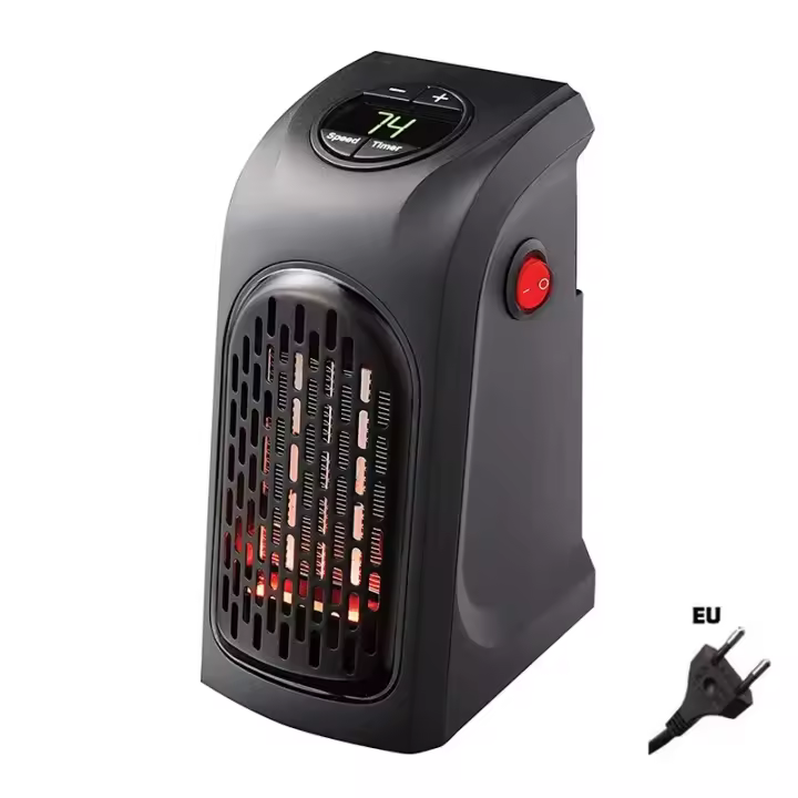 Calefactor de Habitación Eléctrico 400W Mini Portátil para Hogar Calentador de Pared Radiador para Invierno Oficina - 1